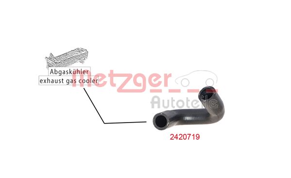 METZGER 2420719 Kühlerschlauch